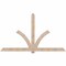 Ekena Millwork Redmond Smooth Timber Gable Bracket, Douglas Fir, 108"W x 63"H x 3 1/2"D x 5 1/2"F, 14/12 Pitch GBW108X63X0406RED00SDF - alternate 1